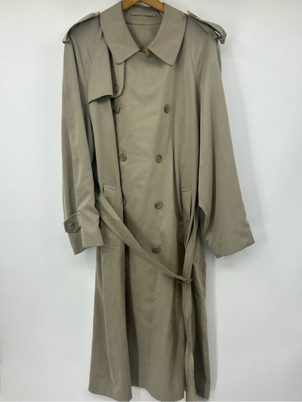 Authentic Vintage Burberry Classic Men's Double-Breasted Trench Coat 42 US L